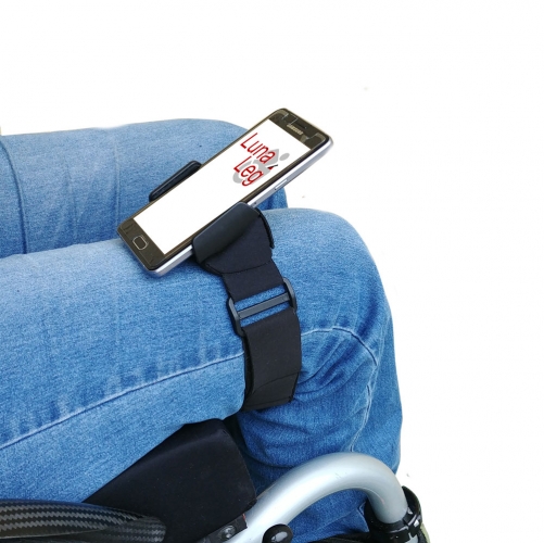 Vosara-Onlineshop Das Vorspannrad macht aus deinem Rollstuhl einen  transportablen Allround Rollstuhl und Geländerollstuhl - Smartphone-Halter  LunaLeg