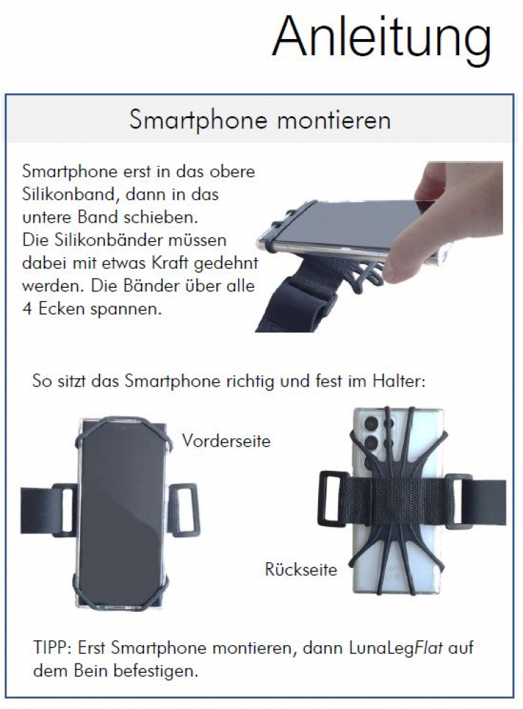 Smartphone-Halter LunaLeg FLAT
