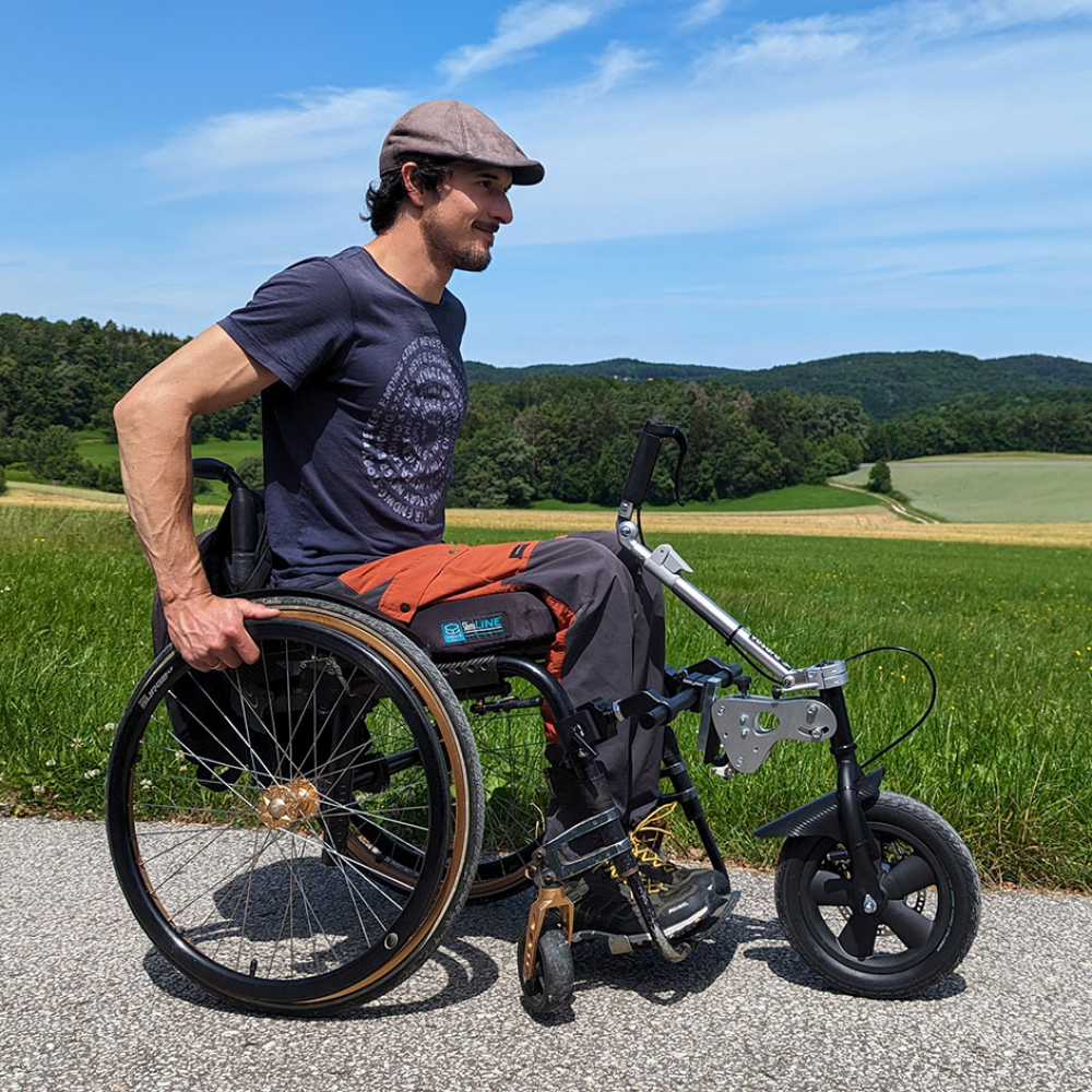 Vorsatzrad V3Plus / Wheelchair front wheel steerable